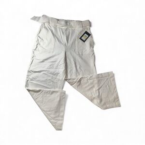 🔥 $69 Andrew Marc New York Women’s Pull on Cotton Blend Wide Leg Pants Sz M 🔥